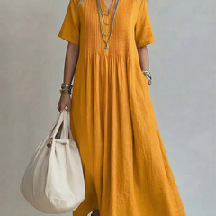 Livia Pintuck Maxi Dress