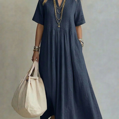 Livia Pintuck Maxi Dress