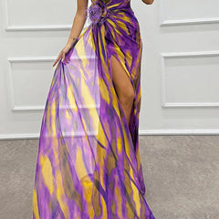 Sandra | Vibrant Draped Dress