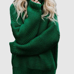 Women's knit turtleneck sweater