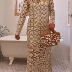 Judy  | Floral Long Sleeve Midi Dress