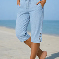 DELPHIA™ | CALF-LENGTH CAPRI PANTS