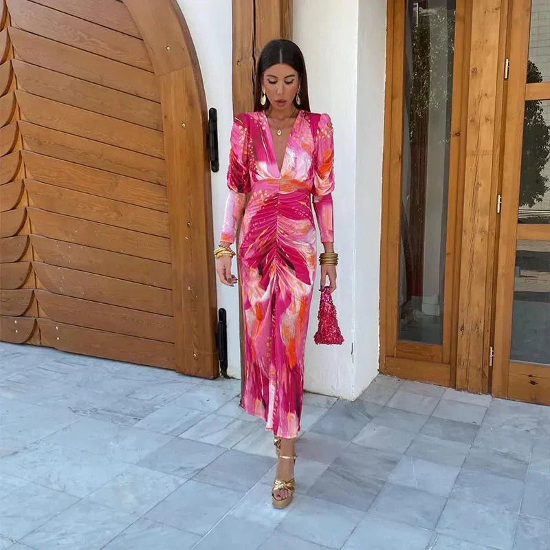 Anastasia | Women's Wedding Guest Wrap Maxi Dress Evening