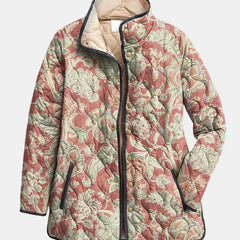 Naya | Vintage Floral Casual Quilted Jacket
