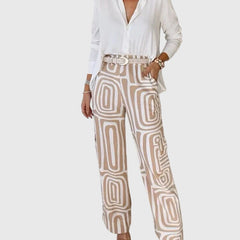 Emilia™ | Stylish Pants + Free Blouse & Belt