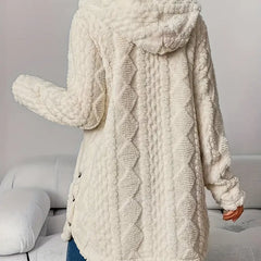 Hayden Soof | Plush Hooded Cardigan