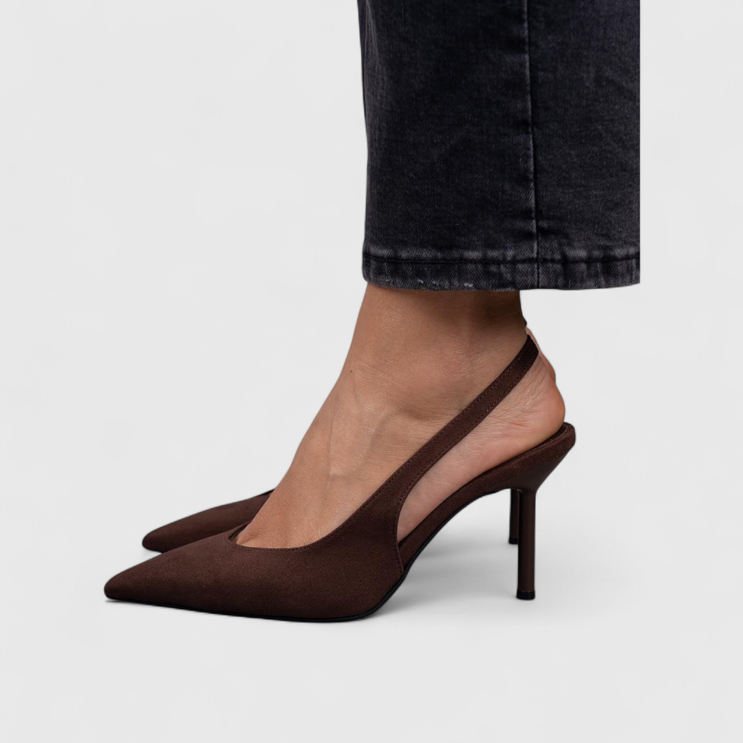 Feminine Orthopedic Real Leather Heels.