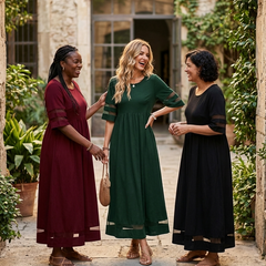 Aubrey™ | Flattering Tummy-Smoothing Midi Dress