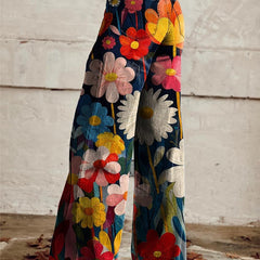 Léna - Floral Wide Pants