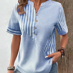 Monroe™ | Soft Striped Blouse