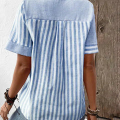 Monroe™ | Soft Striped Blouse