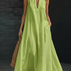 Aveline | Halter Maxi Dress