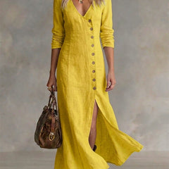 Doris™ Button-Front Maxi Dress
