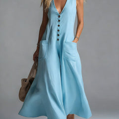Noa | Button Flow Maxi Dress