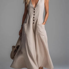 Noa | Button Flow Maxi Dress