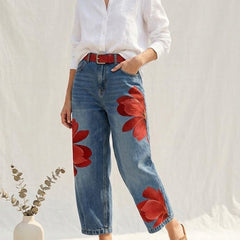 Sophia - Elegant Floral Pants