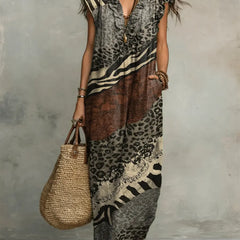 Zola | Mixed Print Maxi Dress