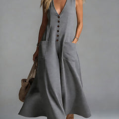 Noa | Button Flow Maxi Dress
