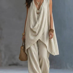Zelene - Cotton and Linen Two-Piece Set