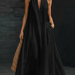 Aveline | Halter Maxi Dress