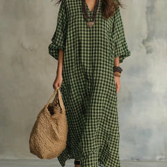 Mila | Check Maxi Dress