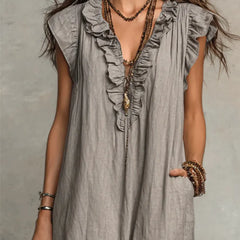 Sienna | Boho Ruffle Maxi Dress