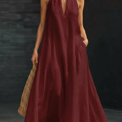 Aveline | Halter Maxi Dress