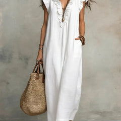 Sienna | Boho Ruffle Maxi Dress