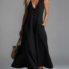 Noa | Button Flow Maxi Dress