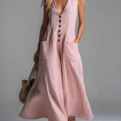 Noa | Button Flow Maxi Dress
