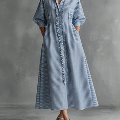 Elin | Stripe Maxi Dress