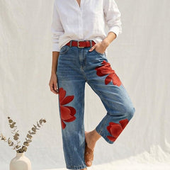 Sophia - Elegant Floral Pants