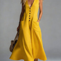 Noa | Button Flow Maxi Dress