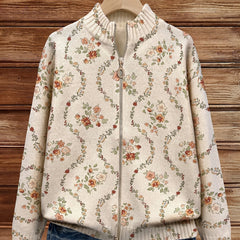 Persephone™ | Delicate Floral Vine Cream Print