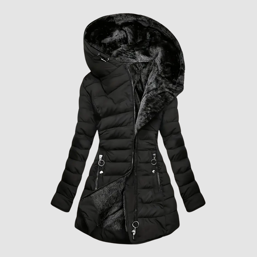 Fur-lined Down Jacket