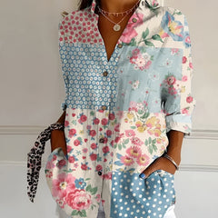 Avril™ | Chic Blouse with Whimsical Prints