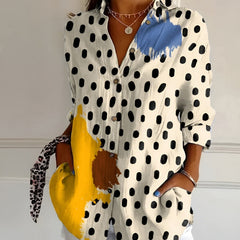 Avril™ | Chic Blouse with Whimsical Prints