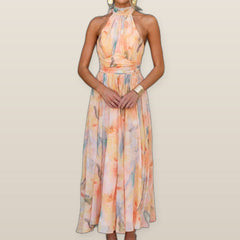Halter | Maxi Dress with Print