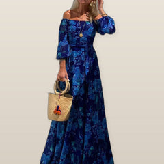 Francesca | Long dress with floral print
