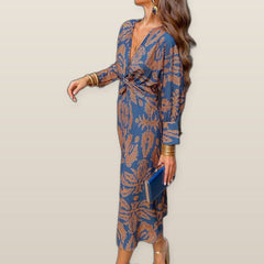 Dineke | Elegant dress with floral print