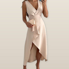 Mandy | Midi Wrap Dress with V-Neck