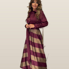 Diana | Striped Maxi Dress