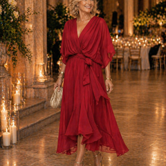 Monica | Elegant V-Neck Dress