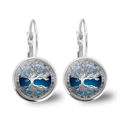 Sylvara | Silver Tree of Life Hoop Earrings